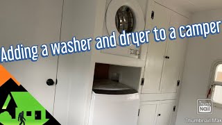 Adding A Washer And Dryer To A Camper