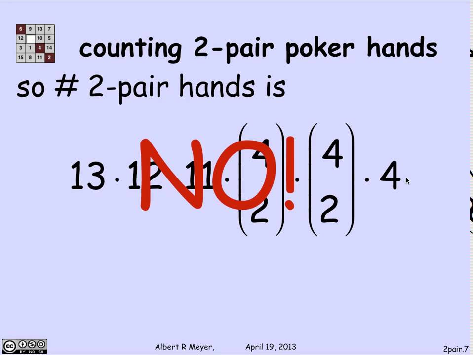 3.4.3 Two Pair Poker Hands: Video 