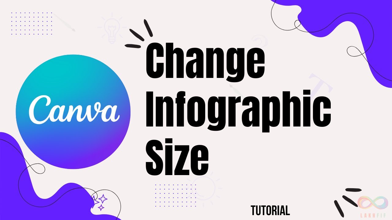 How to change infographic size in Canva