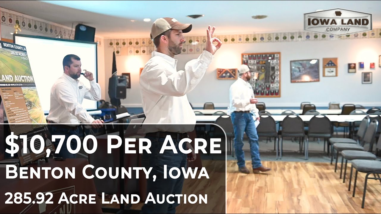 10,700 Per Acre CHOICE Land Auction! Benton County, Iowa 285.92 Acres