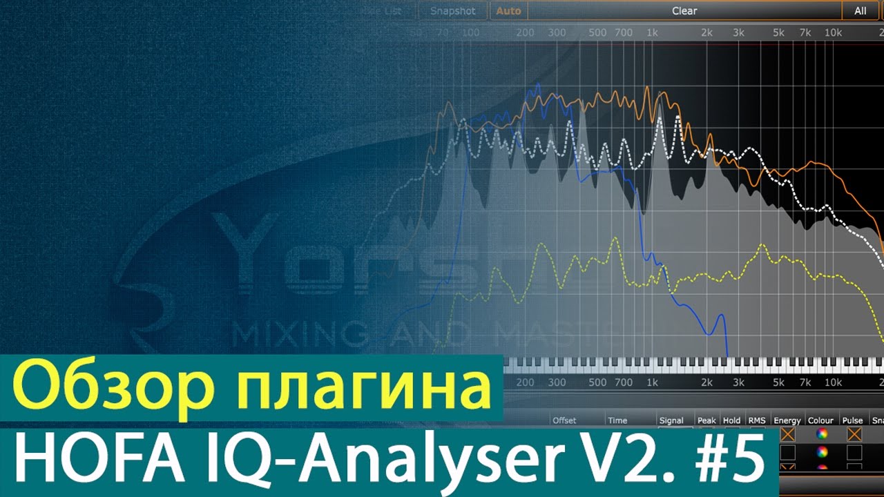 HOFA IQ-Analyser V2: обзор плагина. Часть 5. Настройка списка. Анализ аудио [Yorshoff Mix]