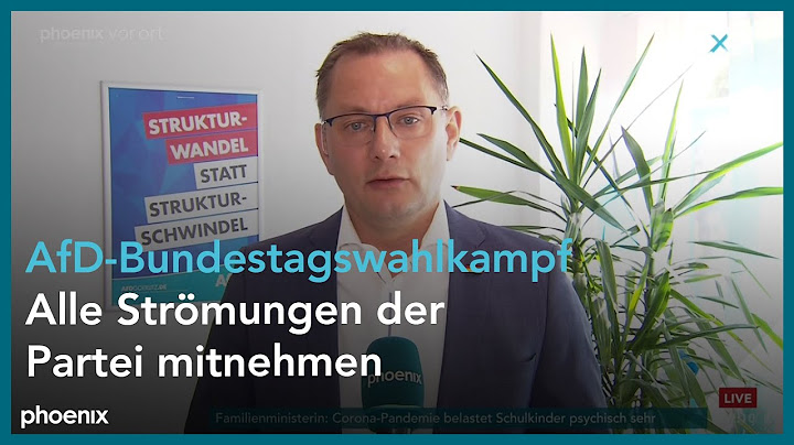 phoenix tagesgespräch mit Tino Chrupalla zum anstehenden Bundestagswahlkampf der AfD
