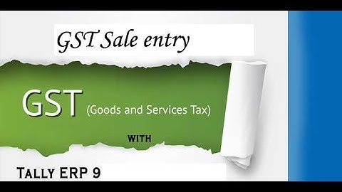 Basic of Tally Part 6 Sales Voucher with GST