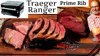 Traeger RANGER Prime Rib Roast Boneless USDA Prime Ribeye w/ Meater Block Graph of cook