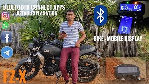 bluetooth connect FZ-X | vera level feature 😍| how to connect bluetooth yamaha FZ-X #fzx #yamaha #fz