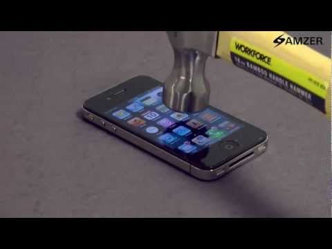 Amzer® ShatterProof Screen Protector Hammer Test