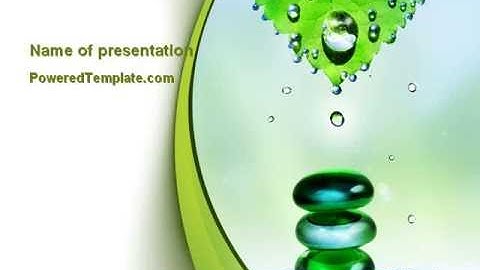 Green Soap PowerPoint Template by PoweredTemplate.com