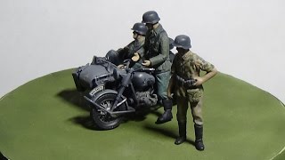 Сборка модели BMW R75, Zvezda, 1:35