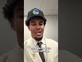 Yaxel Lendeborg Says Hello to Dub Nation 👋 | #shorts
