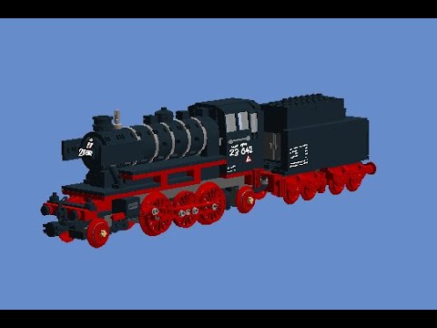 How To Build A Lego 2-6-2 DB Class 23 Prairie Steam Locomotive 2/2