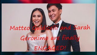 Sarah Geronimo and Matteo Guidicelli are finally engaged!