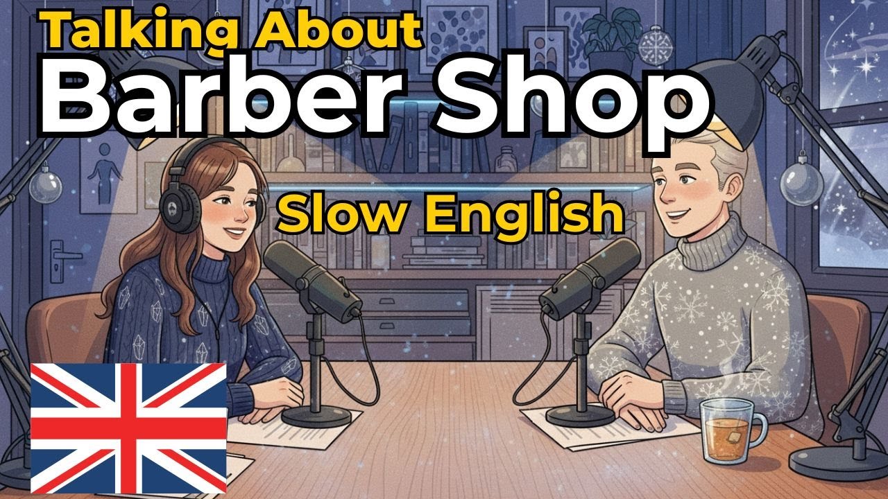 How to Talk at the Barber Shop in English  English Conversation Practice
