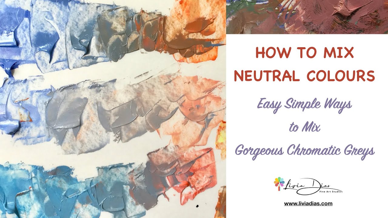 How To Mix Neutral Colours-Greys-Easy Simple Ways To Mix Gorgeous Chromatic Greys