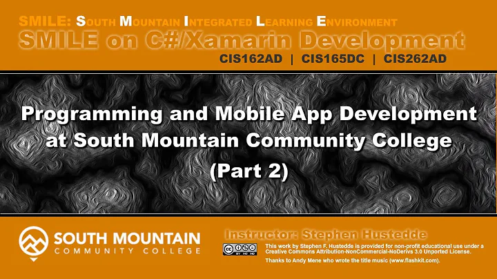 Programming and Mobile App Development at South Mountain Part 2