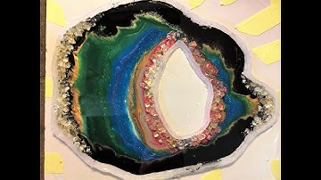 55. Free Form Resin Geode. Part 1. First Layer