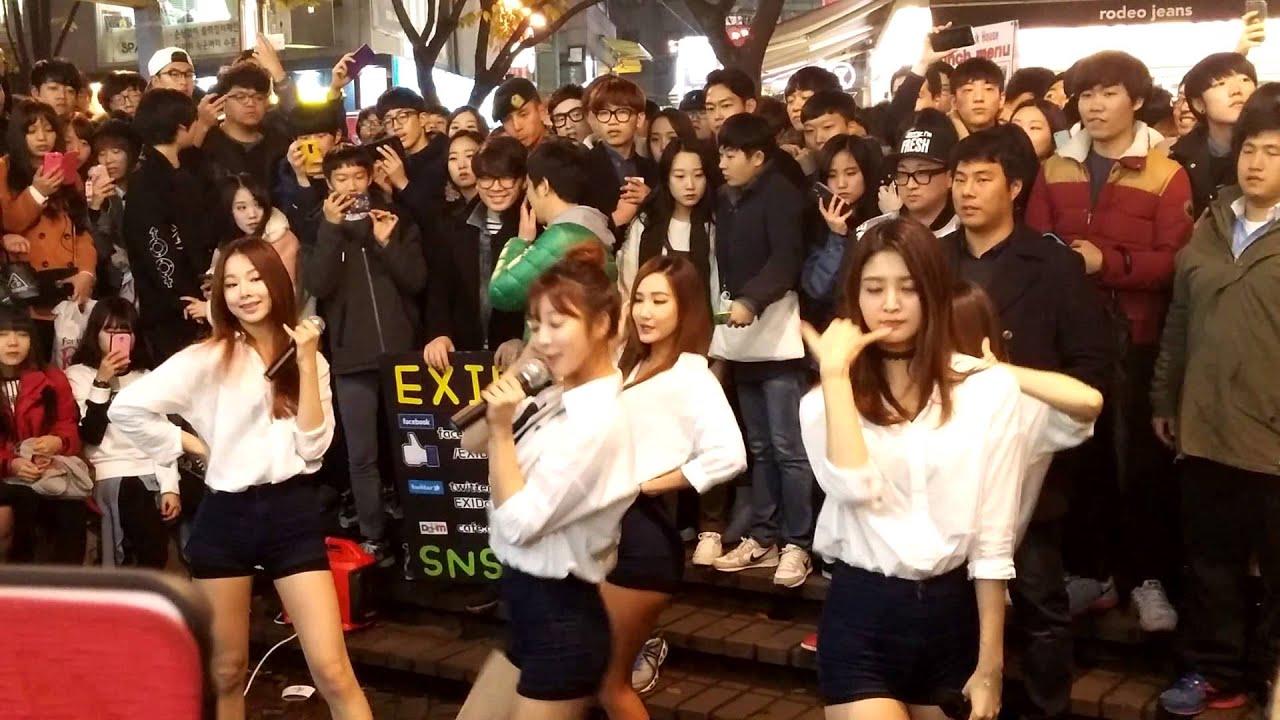 20141122 EXID - 매일밤 (게릴라 공연 - 홍대거리)