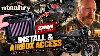 Moto Guzzi V7 850 DNA Air Filter Install – Getting to the Airbox (why do they do this) 