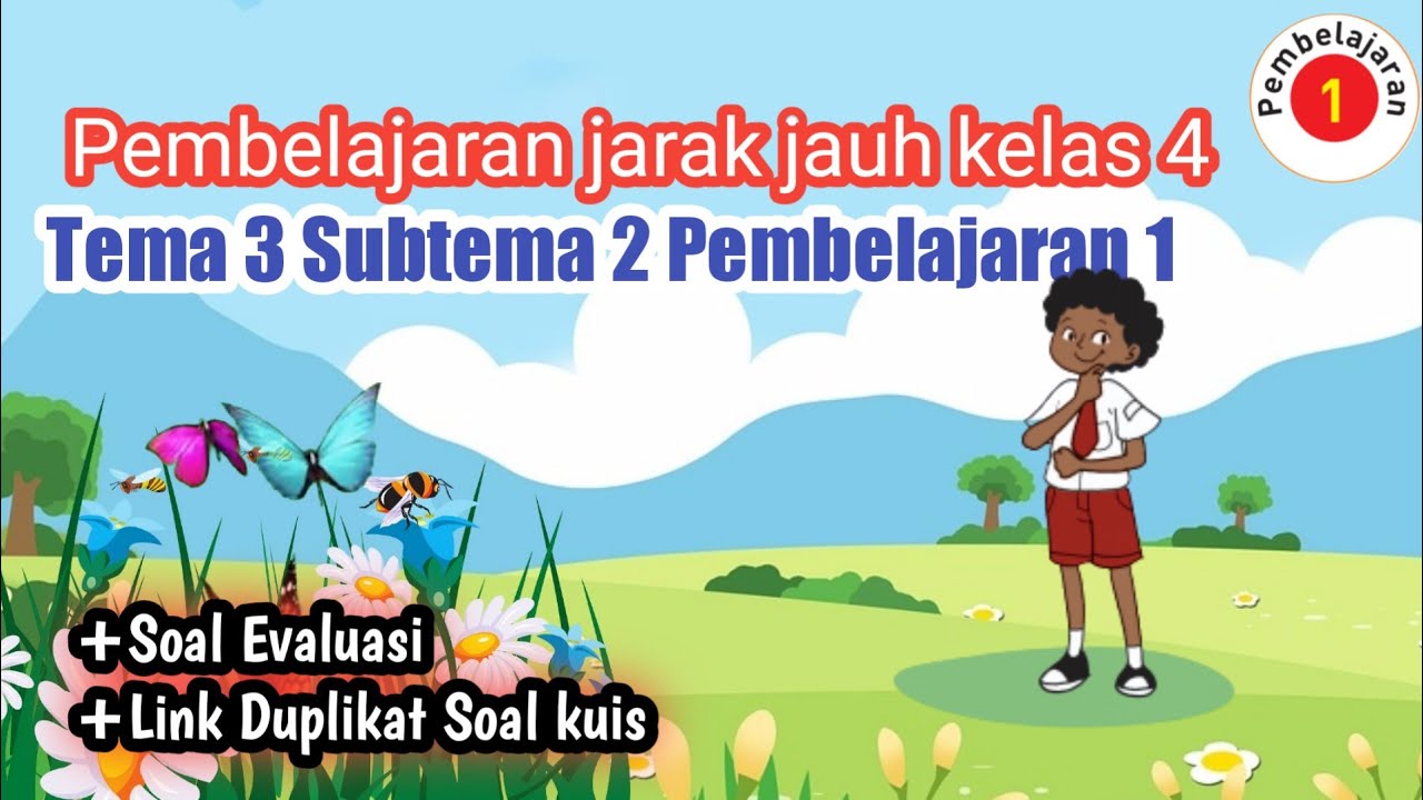 Tema 3 subtema 2 pembelajaran  1 Kelas  4  Daur  hidup  kupu 