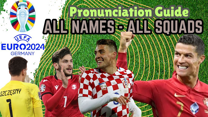Euro 2024 Complete Squads Pronunciation Guide | How to Pronounce Every  Name Correctly! (or close)