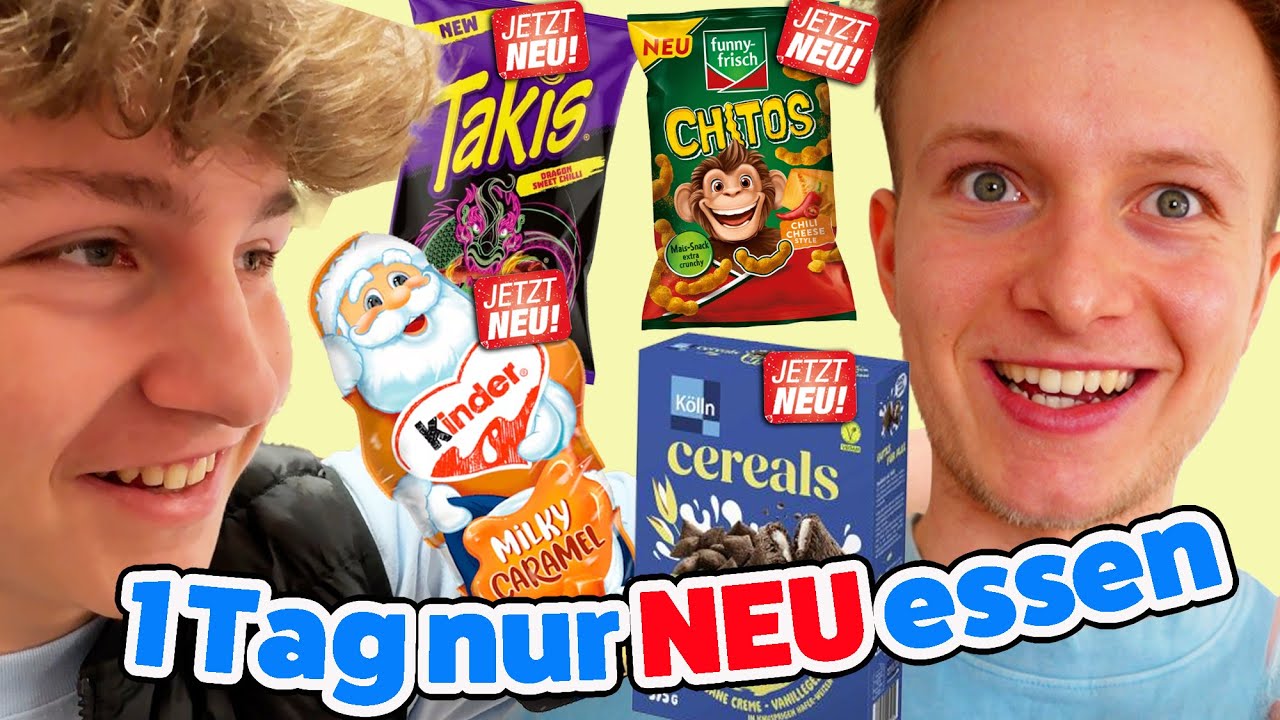 Ein Tag lang nur Produkte essen die NEU sind 🍕 TipTapTube