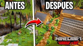 Transformé la CUEVA más GRANDE en Minecraft Hardcore