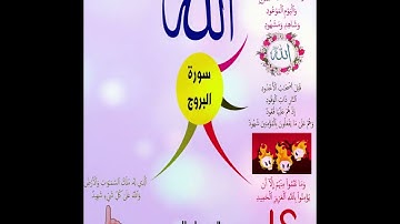 خريطة النجاح (سورة البروج الجزء الأول ) بصوت البلوشي