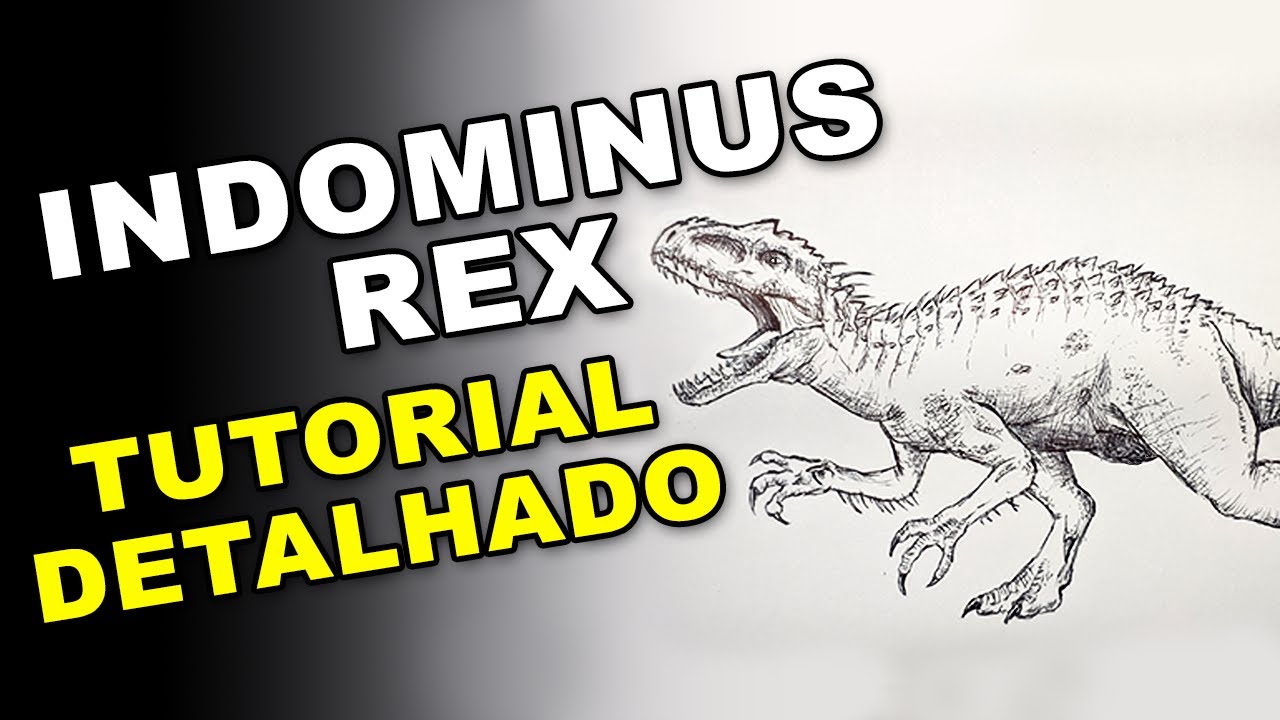 Desenho de Indominus Rex para colorir