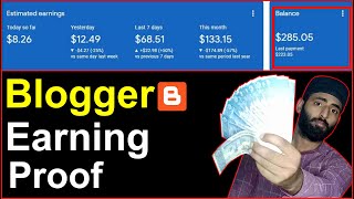 Blogger Earning Proof Hindi 2020 | AdSense Earning Proof Blogger  (Google AdSense Earning Hindi)