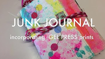 Gel Press Junk Journal Project by Marlene van Niekerk - Art by Marlene