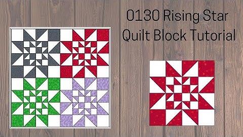 0130 Rising Star Quilt Block Tutorial | Block of the Day 2023 |AccuQuilt