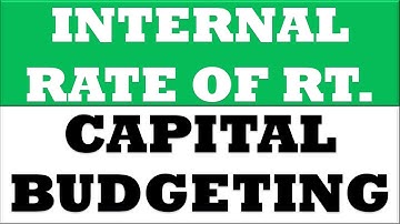 IRR for Series Cashflow in excel | Capital Budgeting