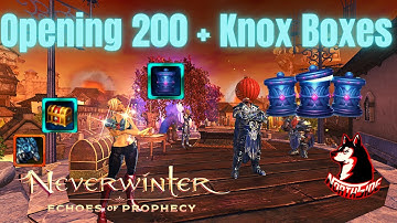 Neverwinter Mod 21 - Opening 200 + Knox Box Packs ALREADY New BUG ALL Milestones & Rewards Northside