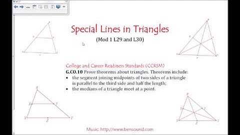 Mod 1 L30 Medians of a Triangle are Concurrent Proof