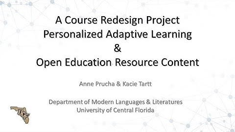 A Course Redesign Project: Personalized Adaptive Learning and OER Content | Every Learner Everywhere