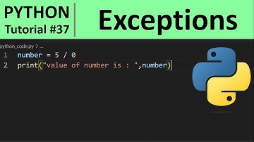 Python Tutorial #37 - Exceptions in Python Programming for Beginners
