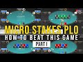 How to Beat MICRO STAKES Pot Limit Omaha Cashgames