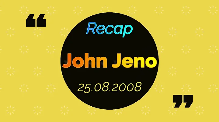 John Jeno 12 th Wedding Anniversary - A Glimpse