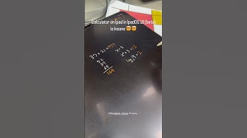 IpadOS 18 (Beta) Calculator is insane 🤯🤯