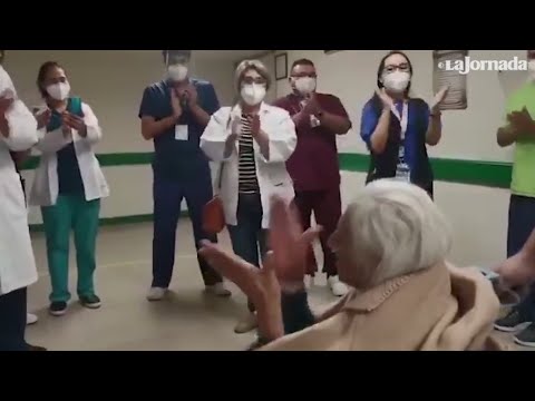 Doña María, de 103 años de edad, se recupera de Covid-19, en Jalisco