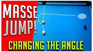 Pool Lessons - The Masse Jump - Change the path of the Cue Ball! Pool Lessons - The Masse Jump - Change the path of the Cue Ball!