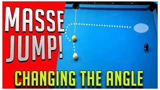 Pool Lessons  The Masse Jump  Change the path of the Cue Ball!