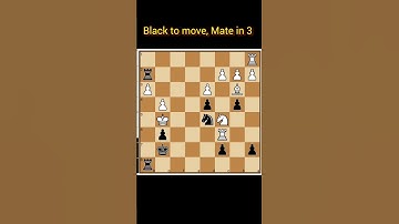 ||Mate in 3|| #shorts #cheses  #checkmate #learnchess  #tactics #chessforbeginners #chessmatetricks