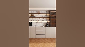 Modern dining room sideboard design ✨#Sideboard #DiningRoom #Dining #KitchenDesign #VrishtiDesigns