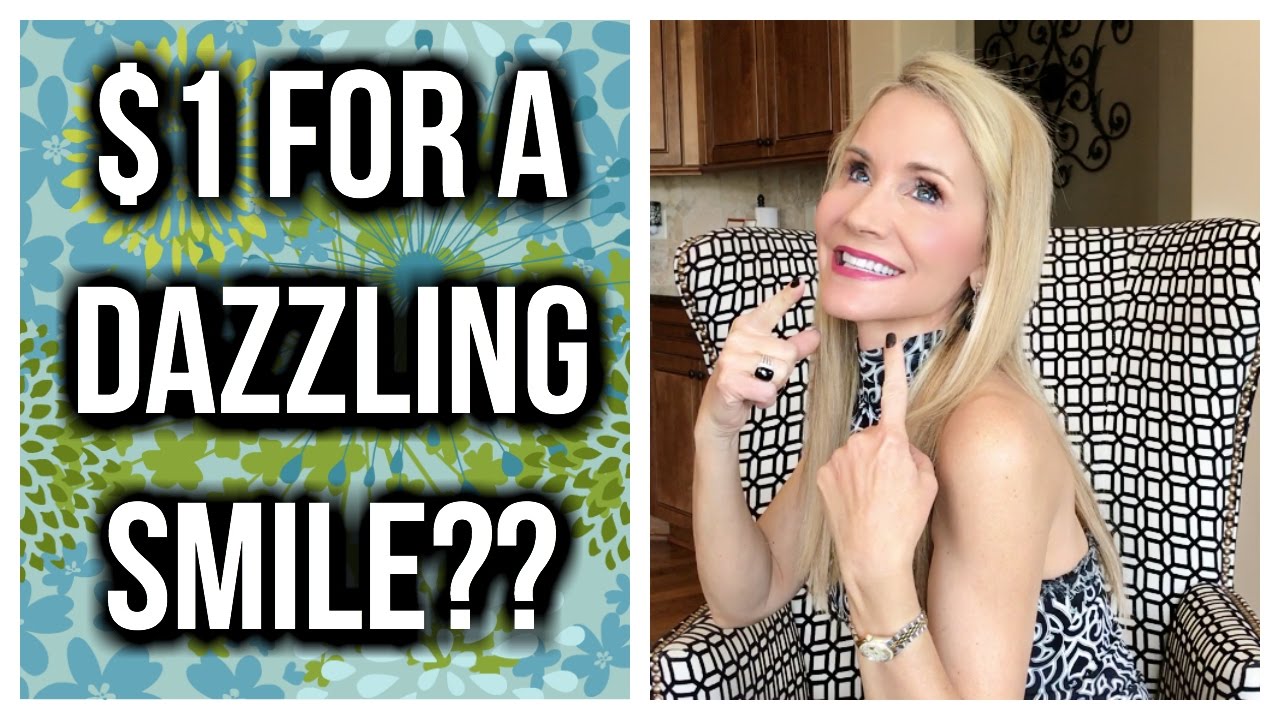 $1 FOR DAZZLING WHITE TEETH? TURN YELLOW TEETH TO WHITE WITH INEXPENSIVE AT HOME WHITENING!