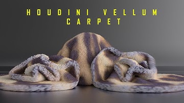HOUDINI VELLUM - CARPET - Tutorial now live