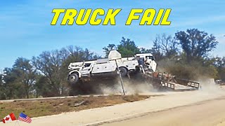 UTILITY TRUCK TAKES TURN A LITTLE TOO FAST
