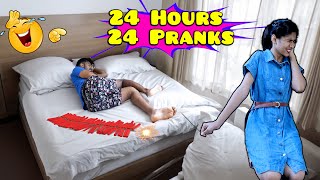 24 Hours 24 Pranks Challenge  | Pranks Gone Wrong (or Right?) | Pari's Lifestyle