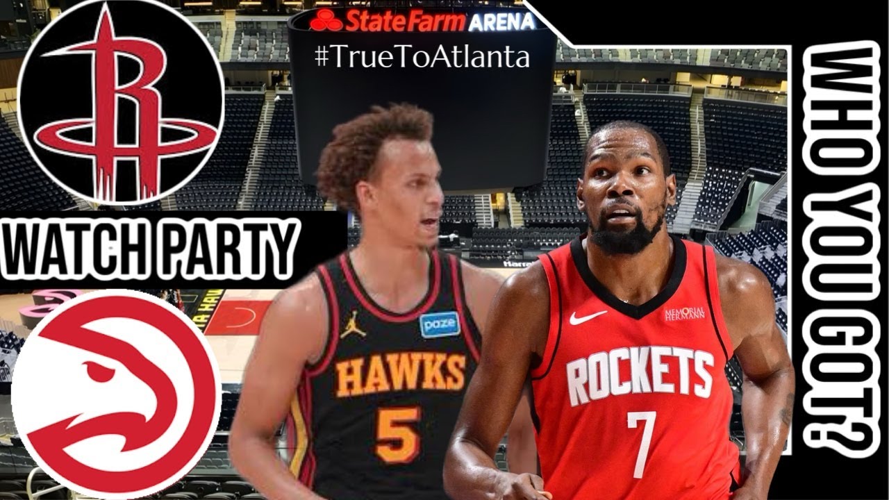 Houston Rockets vs Atlanta Hawks | Live Play by Play | Watch Party | # ...