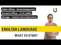 English Language - UPSC Accounts Officer Ladakh, Admin Officer Naval HQs & Manager CSD exams 2026