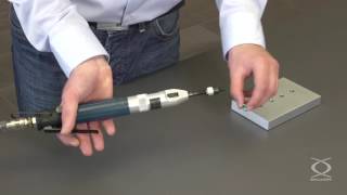 Pneumatisches Einbauwerkzeug Typ P-S 412 – Einbau eines HELICOIL® Plus Free Running Gewindeeinsatzes